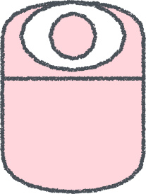 寝袋 イラスト クレヨン風 ピンク キャンプ 無料