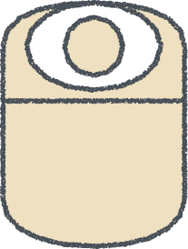 寝袋 イラスト クレヨン風 サンド キャンプ 無料