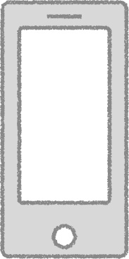 スマートフォン イラスト グレー シンプル 無料