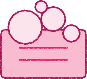 石鹸 イラスト ピンク シンプル 無料