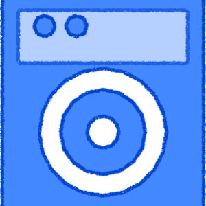洗濯機 イラスト ブルー シンプル 無料