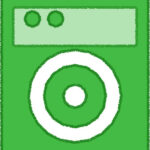 洗濯機 イラスト グリーン シンプル 無料