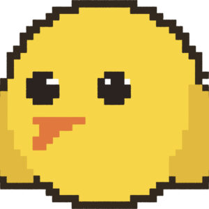 ひよこ イラスト 斜め ドット絵風 かわいい 動物 無料