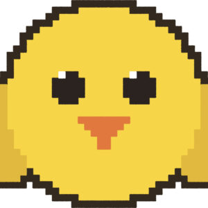 ひよこ イラスト 正面 ドット絵風 かわいい 動物 無料