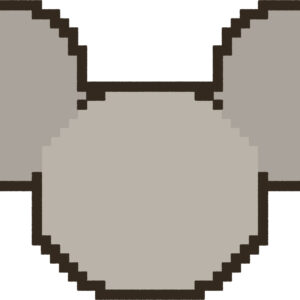 コアラ イラスト 後ろ姿 ドット絵風 かわいい 動物 無料