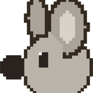 コアラ イラスト 横顔 ドット絵風 かわいい 動物 無料