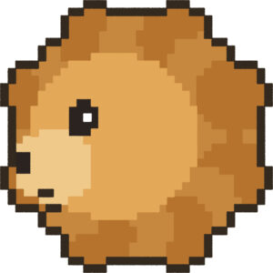 ライオン イラスト 横顔 ドット絵風 かわいい 動物 無料