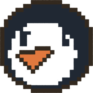 ペンギン イラスト 斜め ドット絵風 かわいい 動物 無料