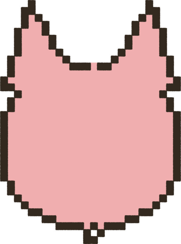 ぶた イラスト 後ろ姿 ドット絵風 かわいい 動物 無料