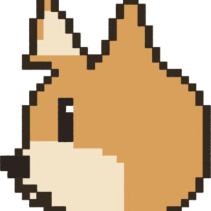 しばいぬ イラスト 横顔 ドット絵風 かわいい 動物 無料