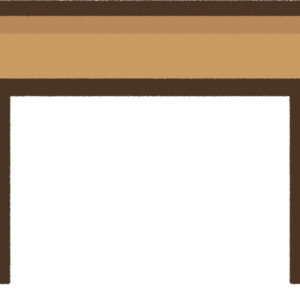 テーブル イラスト ドット絵風 かわいい お部屋 無料