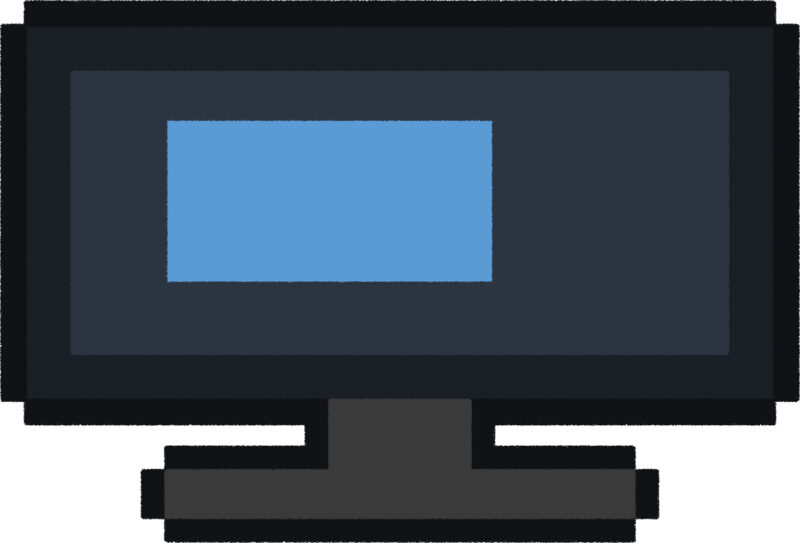 テレビ イラスト ドット絵風 かわいい お部屋 無料