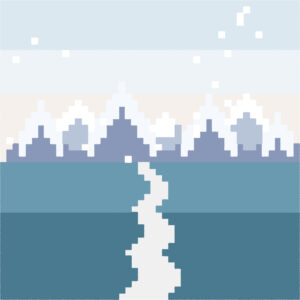 冬 イラスト ドット絵風 かわいい 季節 無料