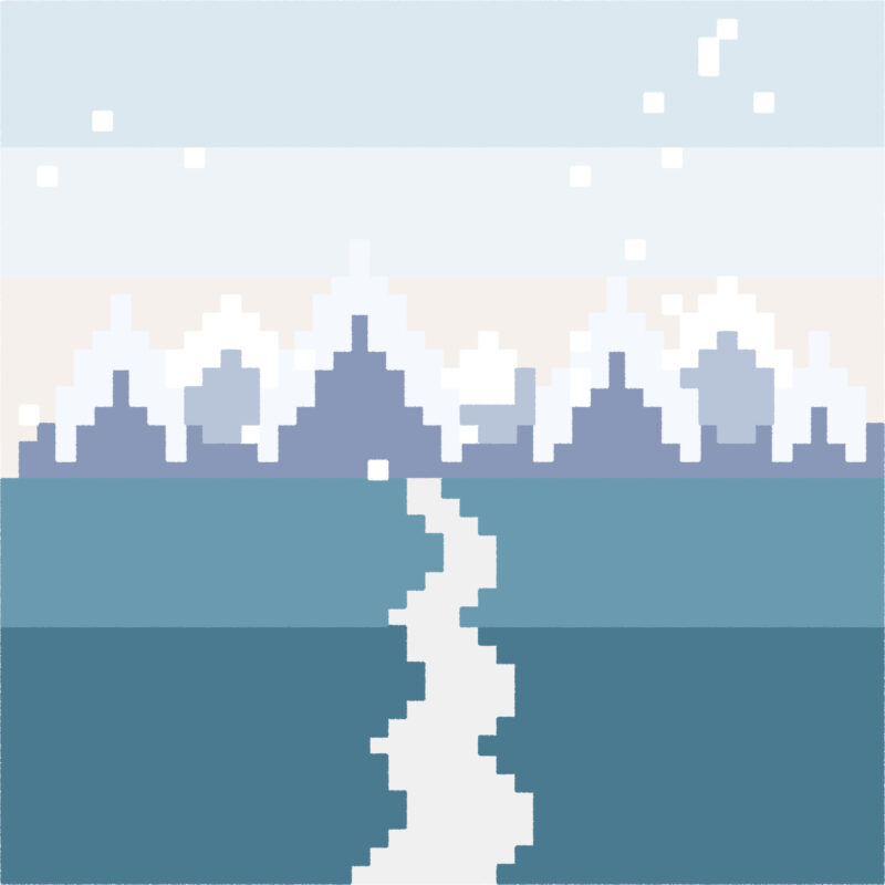 冬 イラスト ドット絵風 かわいい 季節 無料
